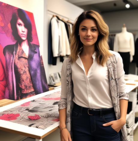 Lifestyle image representing FabricsMaker customers in France