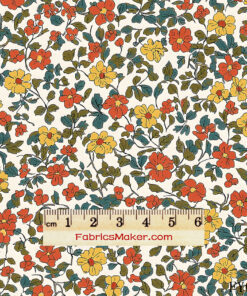 FY008 Vintage Folk Ditsy Blossom Custom Printed Fabric